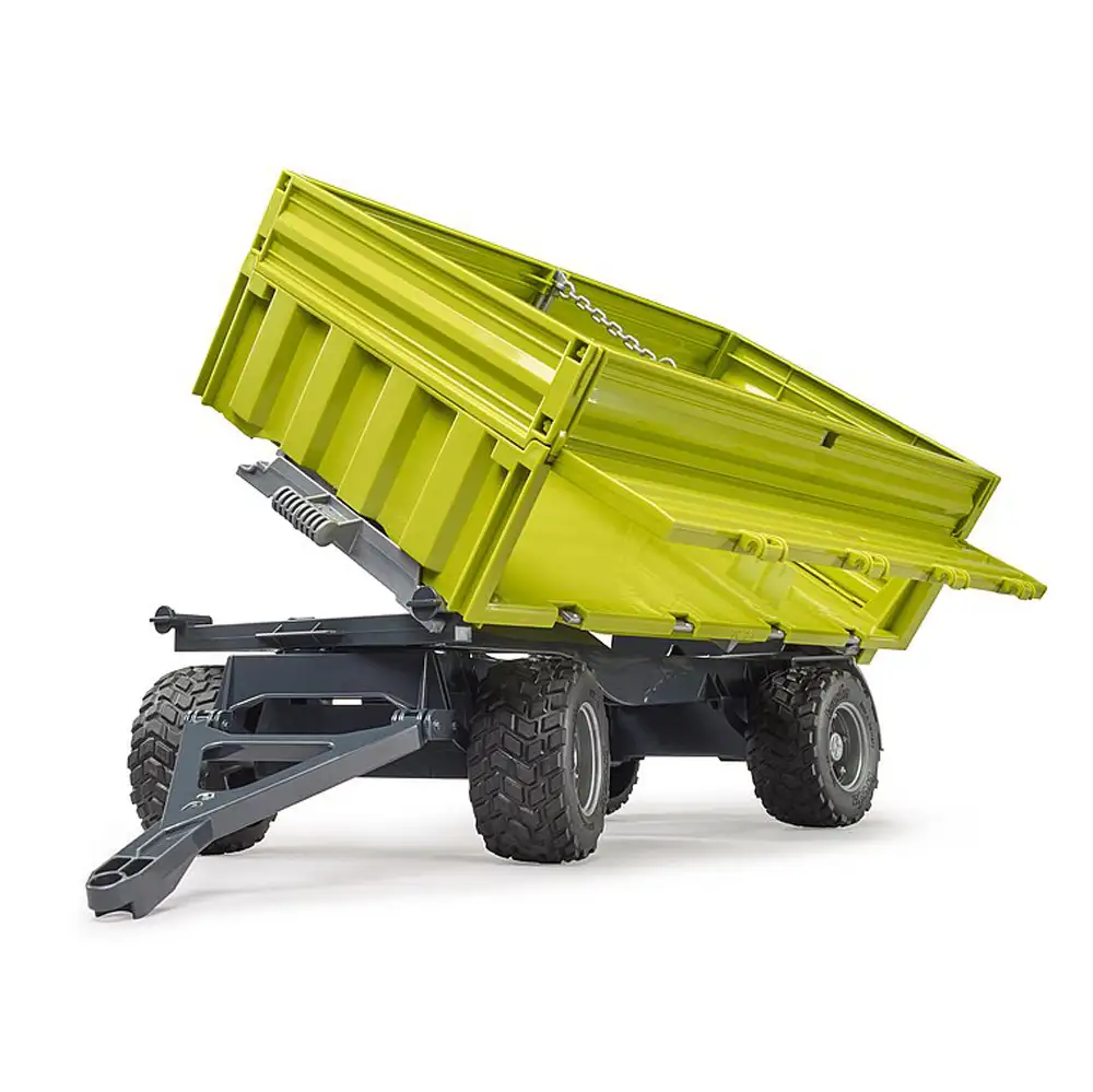 bruder - remorca basculabila fliegl cu trei cai si partea de sus detasabila