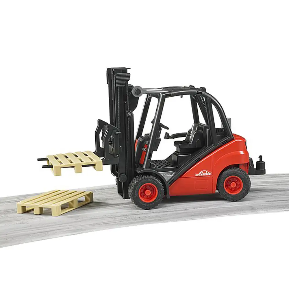 bruder - stivuitor linde h30d cu 2 paleti