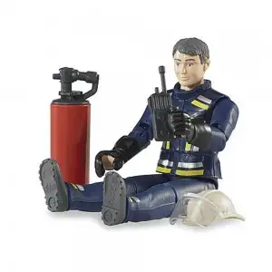 BRUDER - FIGURINA POMPIER CU ACCESORII