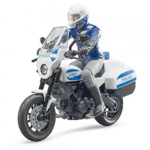 Bruder - Motocicleta De Politie Scrambler Ducati Si Politist