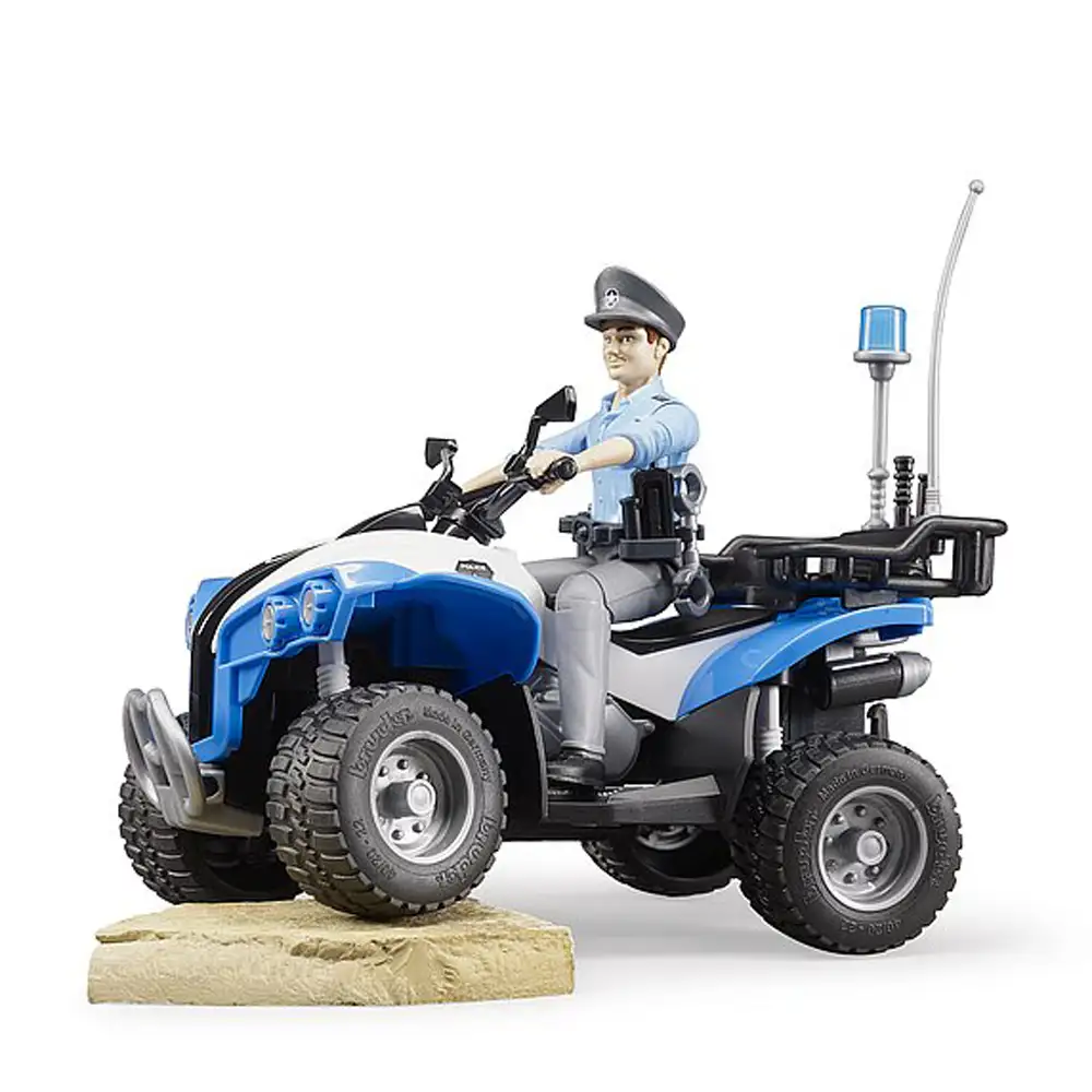 bruder - atv de politie cu politist