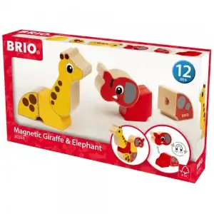BRIO - GIRAFA SI ELEFANT MAGNETICI
