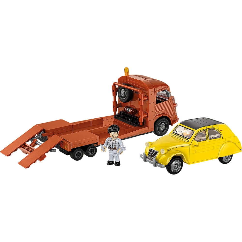 citroen type h car transporter & 2cv type az