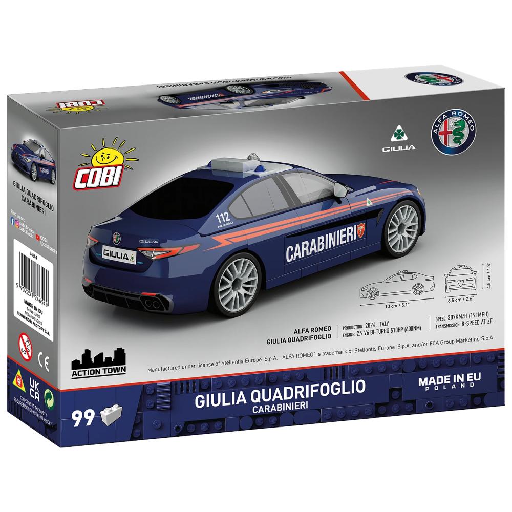 alfa romeo  giulia quadrifoglio carabinieri