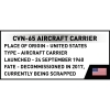 CVN-65 AIRCRAFT CARRIER