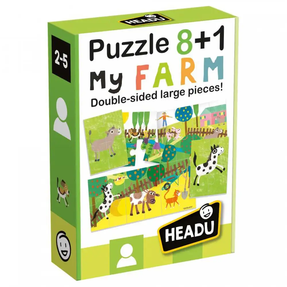 headu teacher tested - 8+1 primul meu puzzle ferma