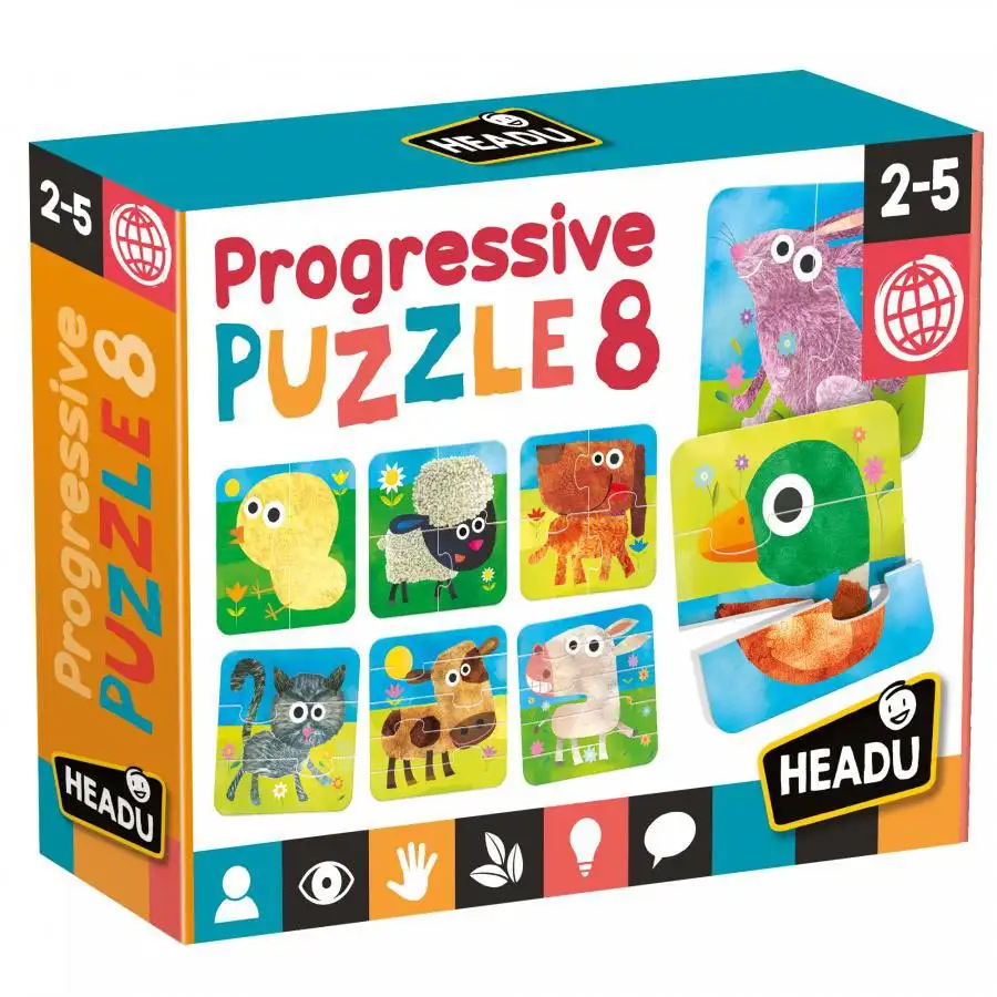 headu teacher tested - set 8 puzzle-uri progresive