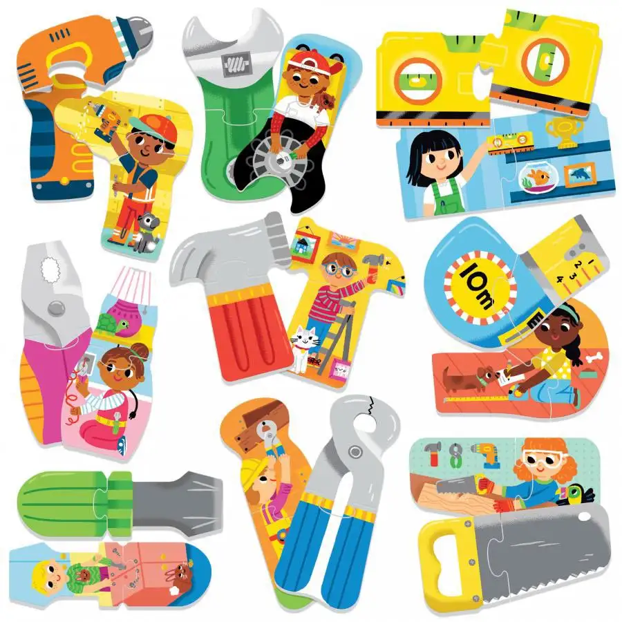 headu ecoplay - puzzle-uri set unelte