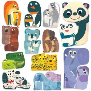 HEADU ECOPLAY - PUZZLE-URI ANIMALUTE CU PUI