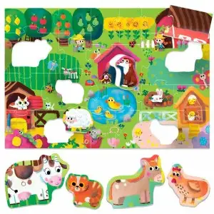 HEADU ECOPLAY - PUZZLE ANIMALUTE LA FERMA