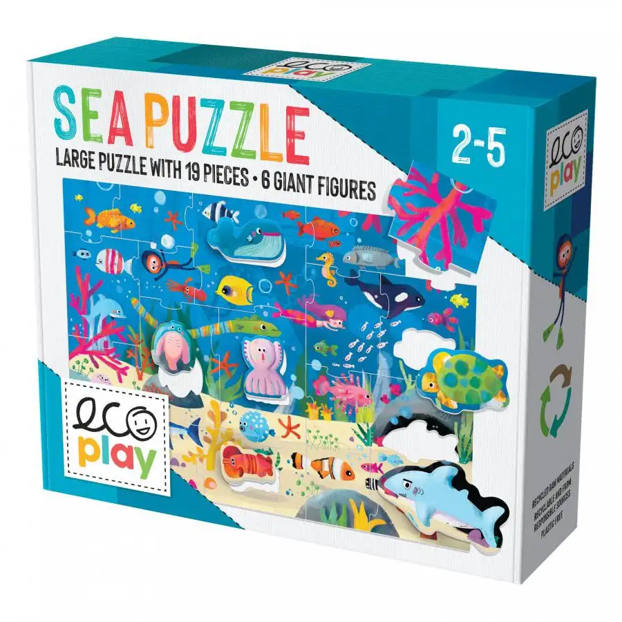 headu ecoplay - puzzle animalute in ocean