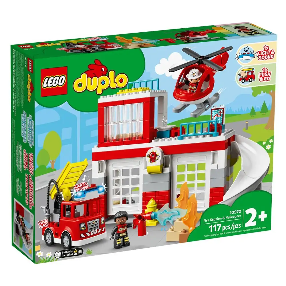 statie de pompieri si elicopter