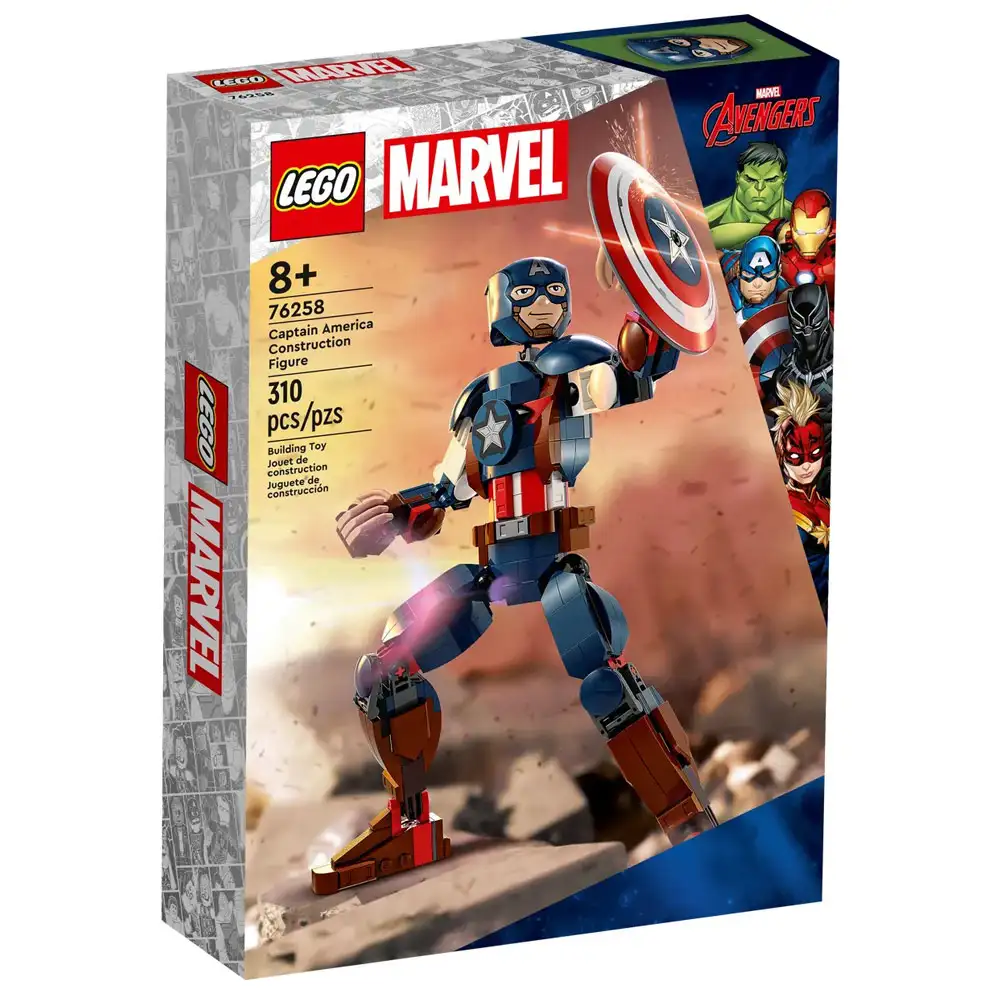 figurina de constructie captain america
