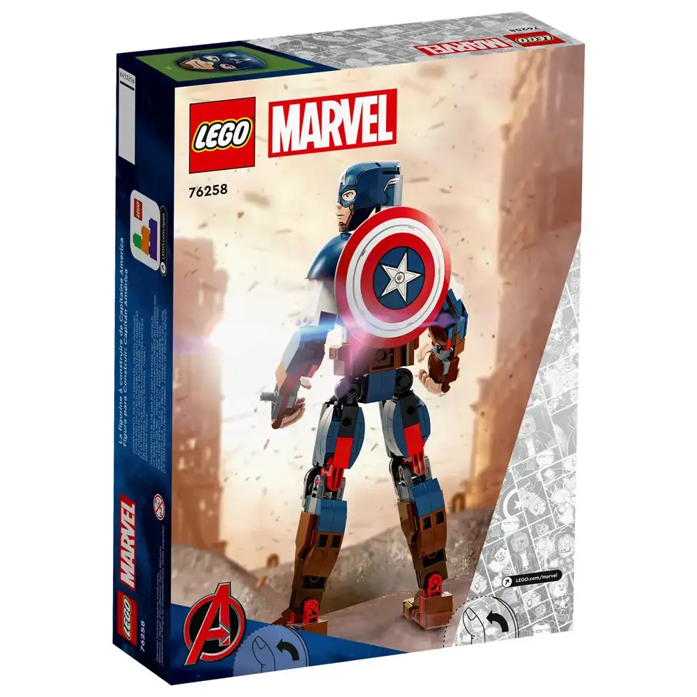 figurina de constructie captain america