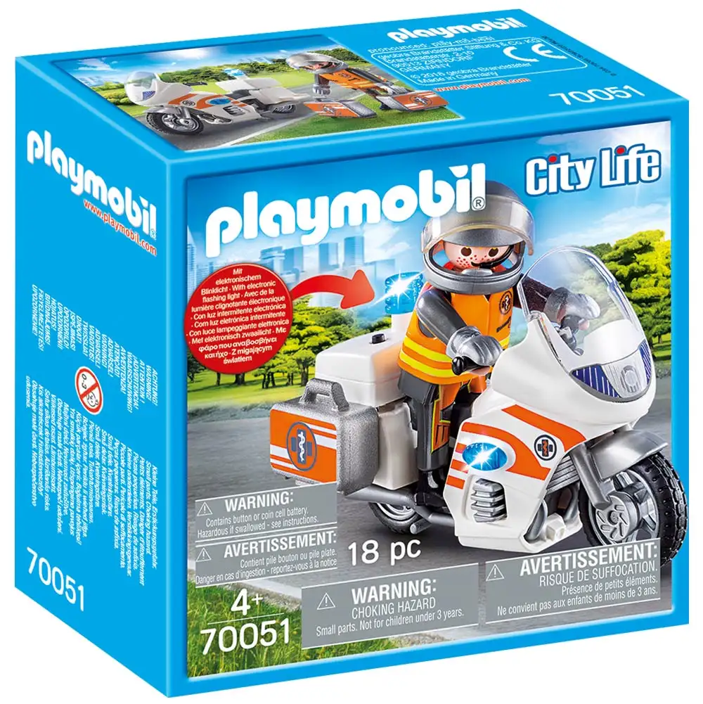 motocicleta de urgenta cu lumini