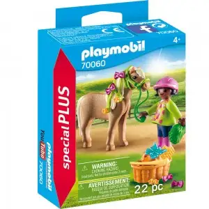 PLAYMOBIL - FIGURINA FETITA CU PONEI