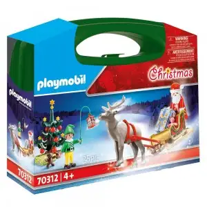 PLAYMOBIL - SET PORTABIL - MOS CRACIUN CU SANIE