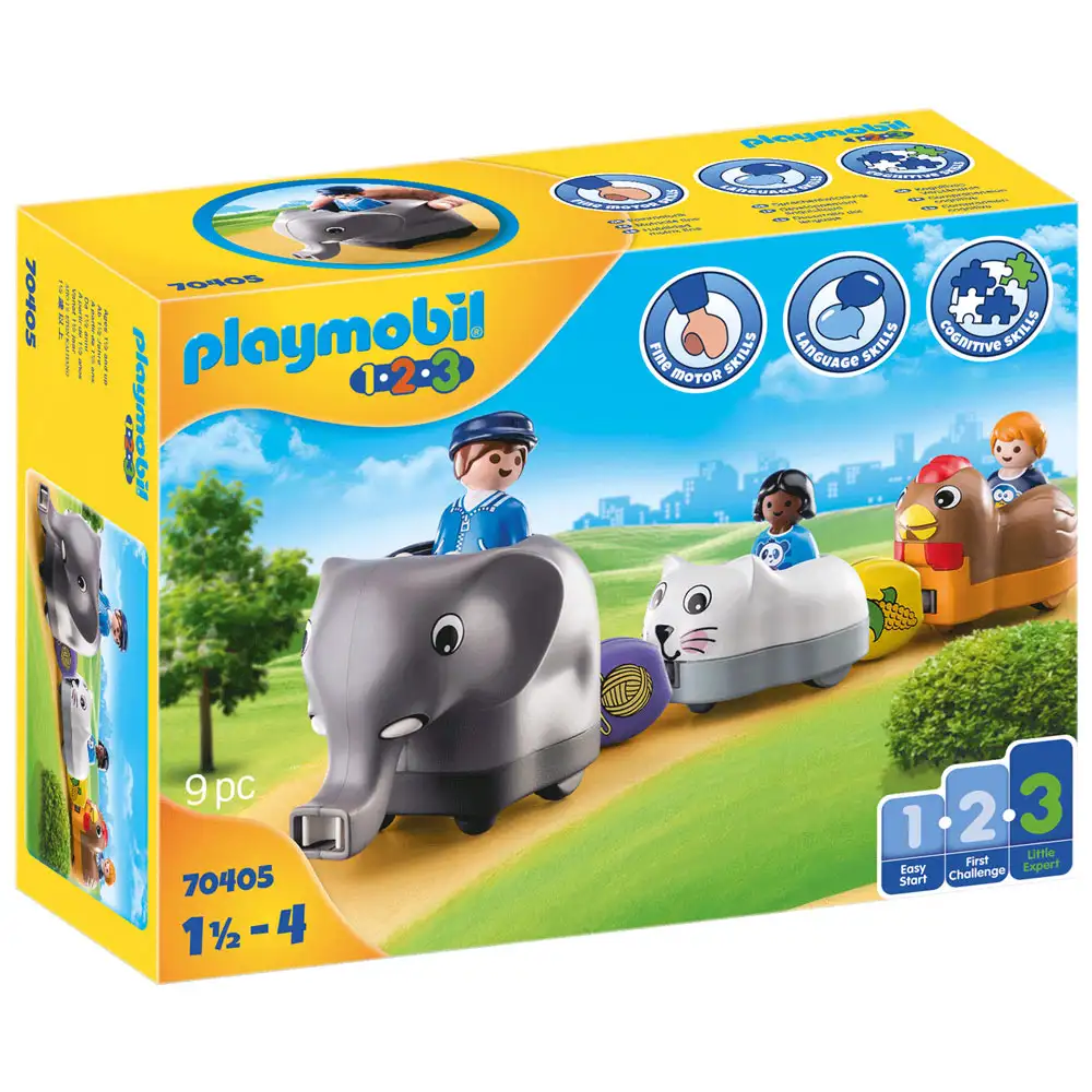 1.2.3 tren cu animalute