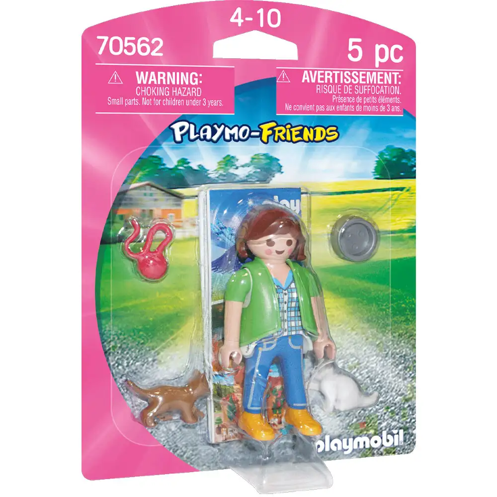 playmobil - figurina fetita cu pisicute