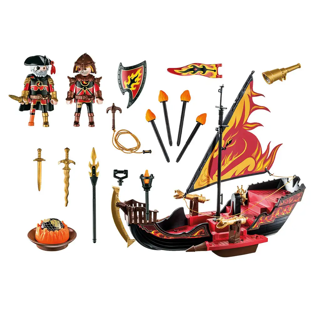 playmobil - banditi burnham si nava de foc