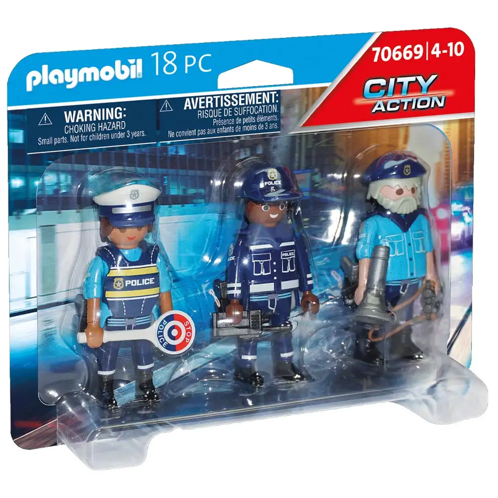 set 3 figurine politisti