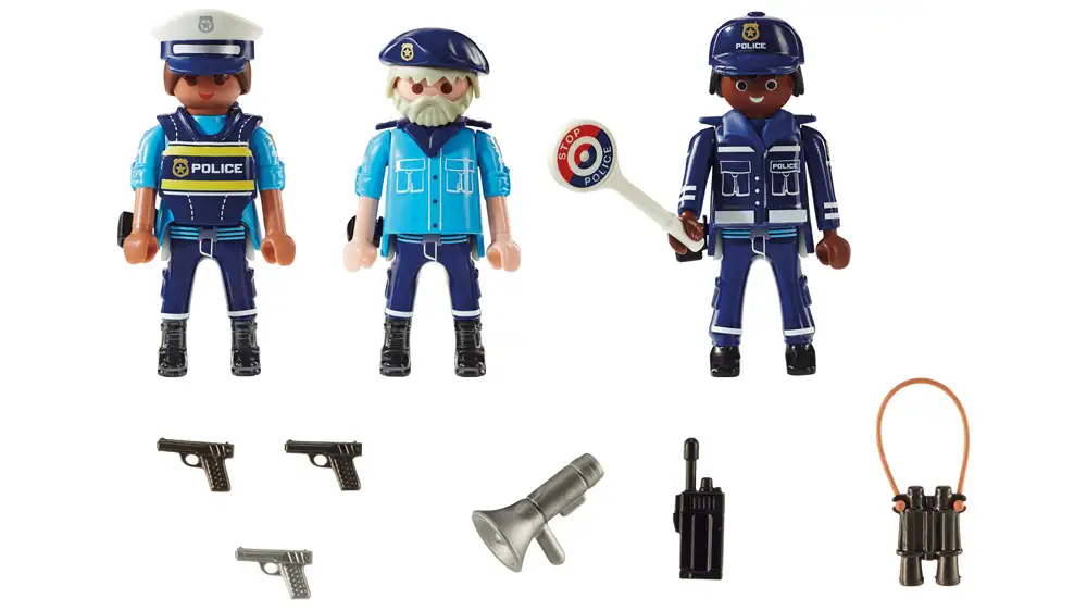 set 3 figurine politisti