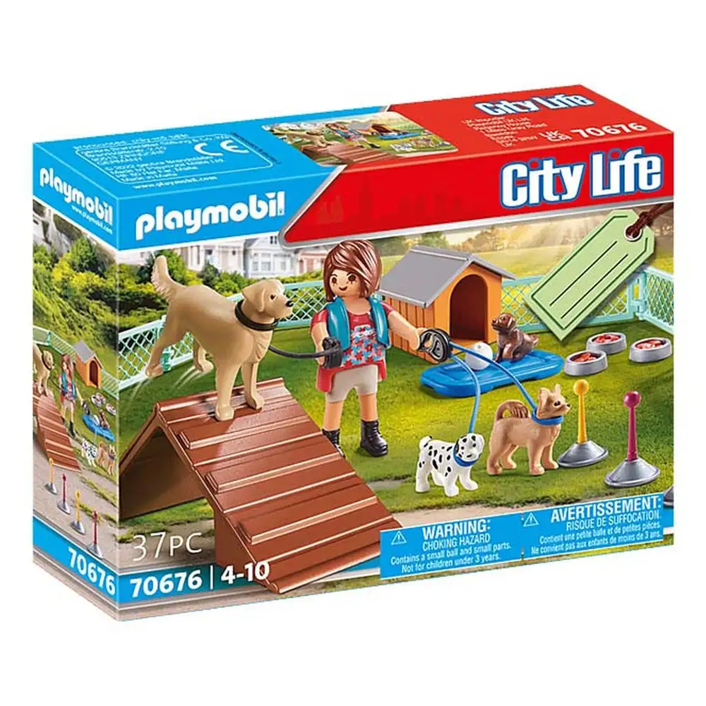playmobil - set cadou dresor de caini