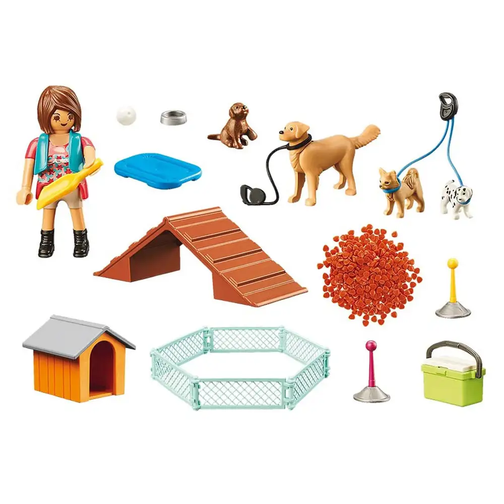 playmobil - set cadou dresor de caini