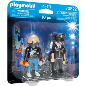 PLAYMOBIL - SET 2 FIGURINE - POLITIST SI ARTIST