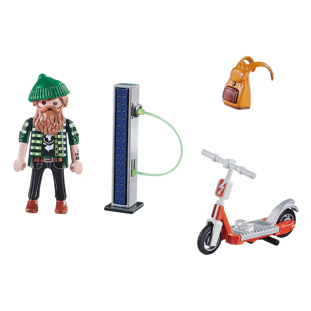 playmobil - hipster cu scuter
