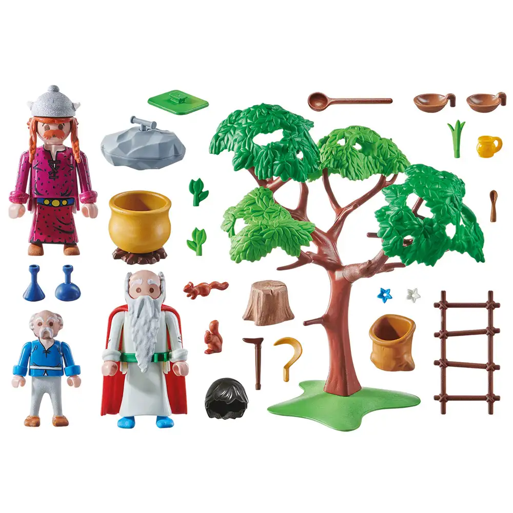 playmobil - asterix si obelix - getafix cu potiunea magica