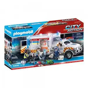 PLAYMOBIL - AMBULANTA CU LUMINI SI SUNETE