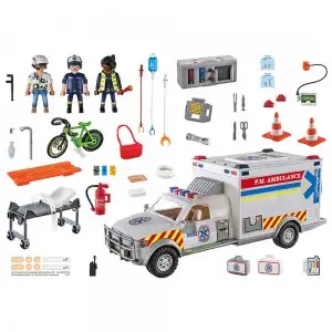 PLAYMOBIL - AMBULANTA CU LUMINI SI SUNETE