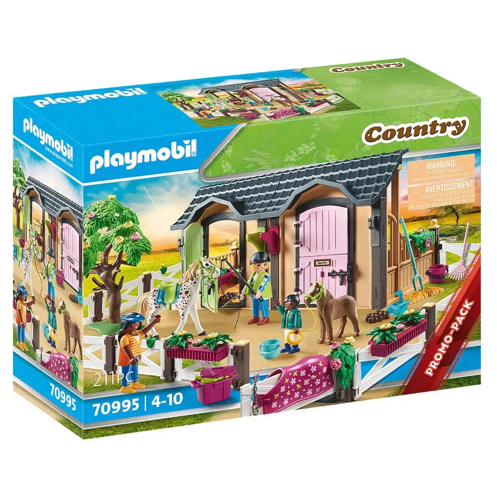 playmobil - lectii de calarie si grajd