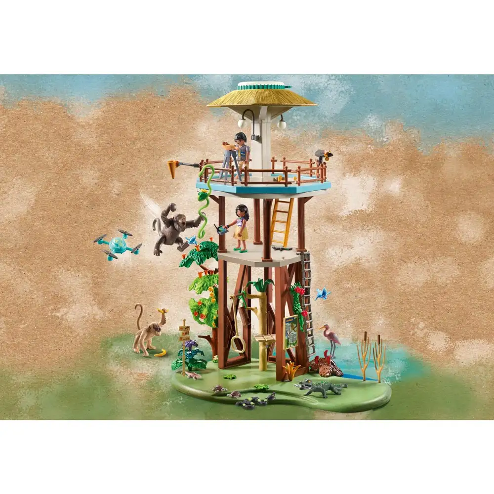 playmobil - turn de cercetare cu busola