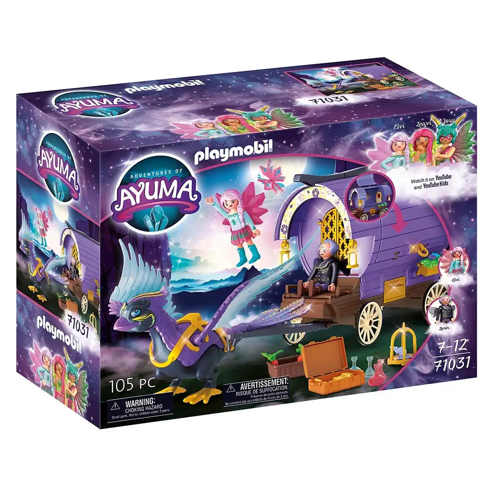 carriage with phoenix and crystal fairy