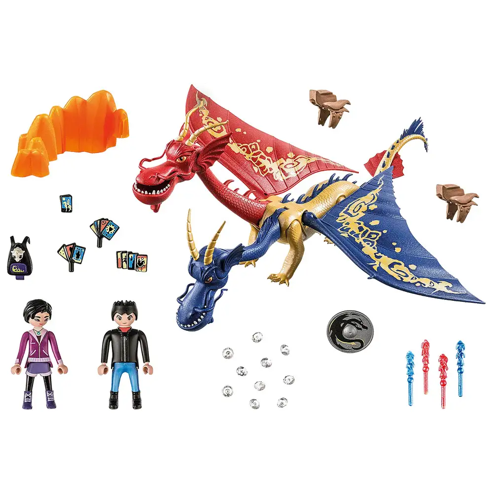 playmobil - dragons: wu wei & jun