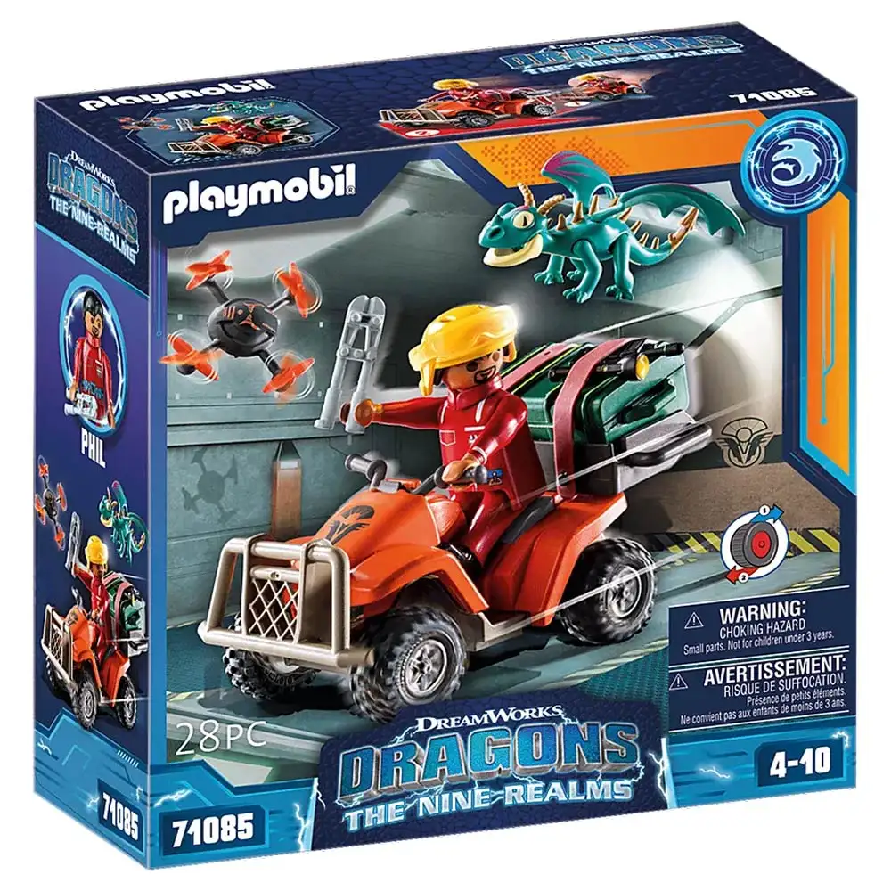 playmobil - dragons: vehiculul lui icaris si phil