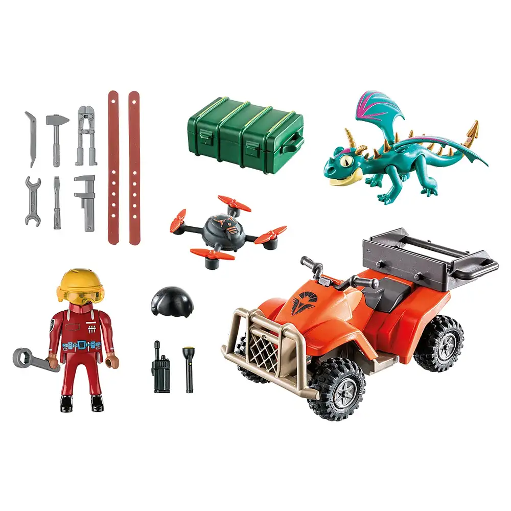 playmobil - dragons: vehiculul lui icaris si phil