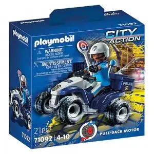 PLAYMOBIL - VEHICUL PULLBACK DE POLITIE