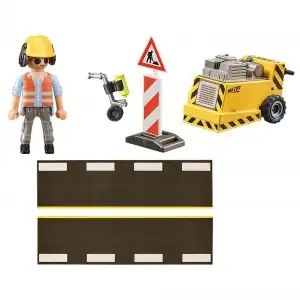 PLAYMOBIL - SET CADOU DISPOZITIV DE TAIERE ASFALT