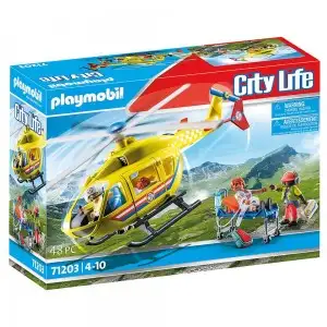 PM71203-Playmobil - Elicopter Galben De Salvare