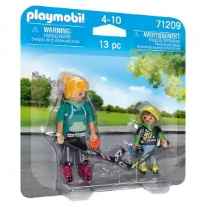 PLAYMOBIL - SET 2 FIGURINE - MAMA SI COPILUL JUCAND HOCHEI