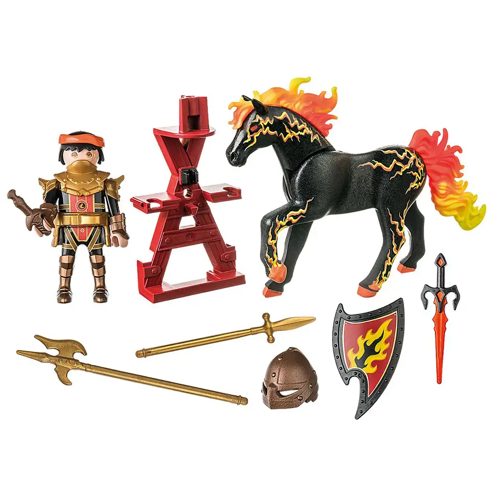 playmobil - cavalerul de foc