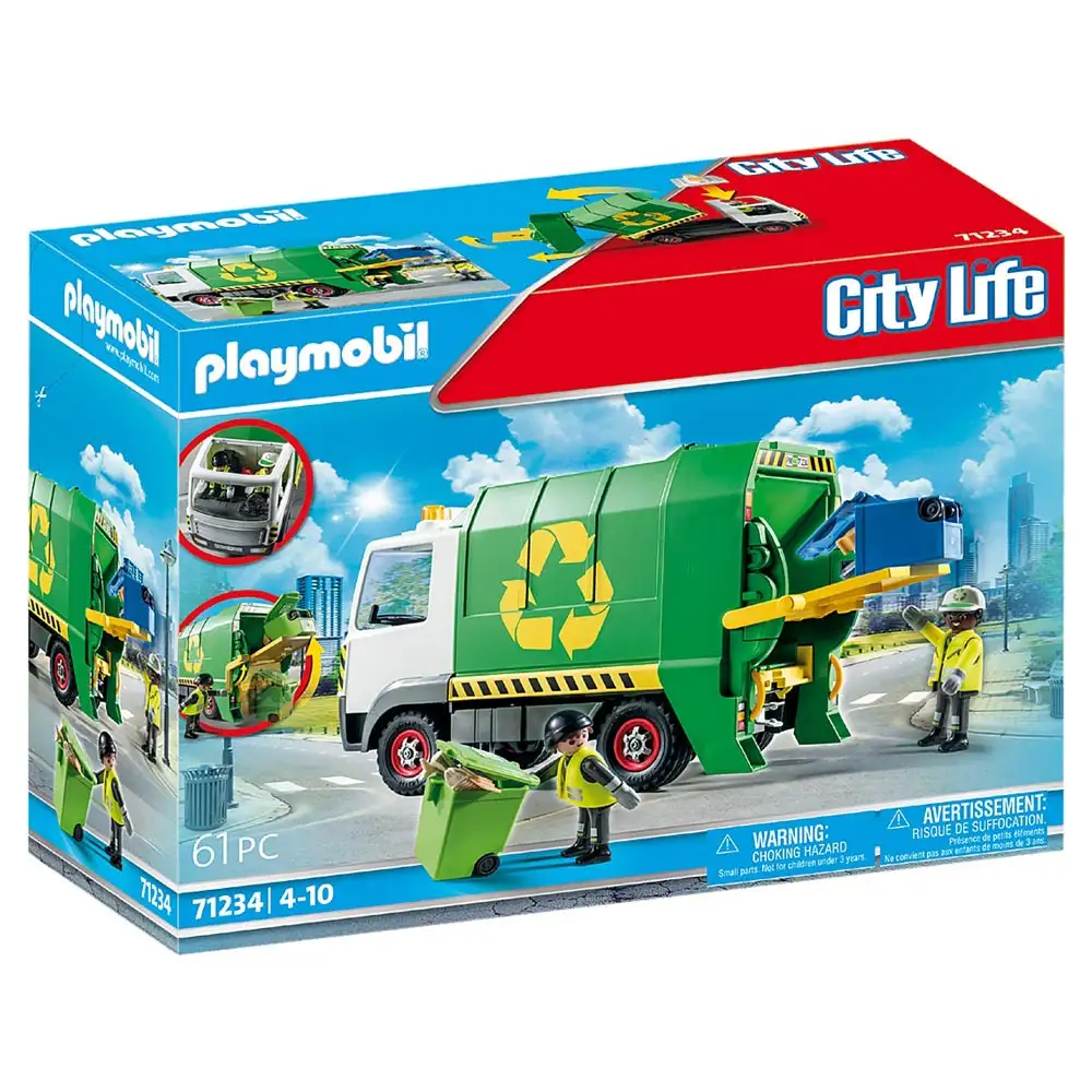 playmobil - camion de reciclare cu accesorii