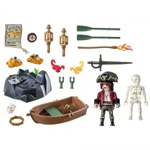 PLAYMOBIL - SET PIRAT SI BARCA CU VASLE
