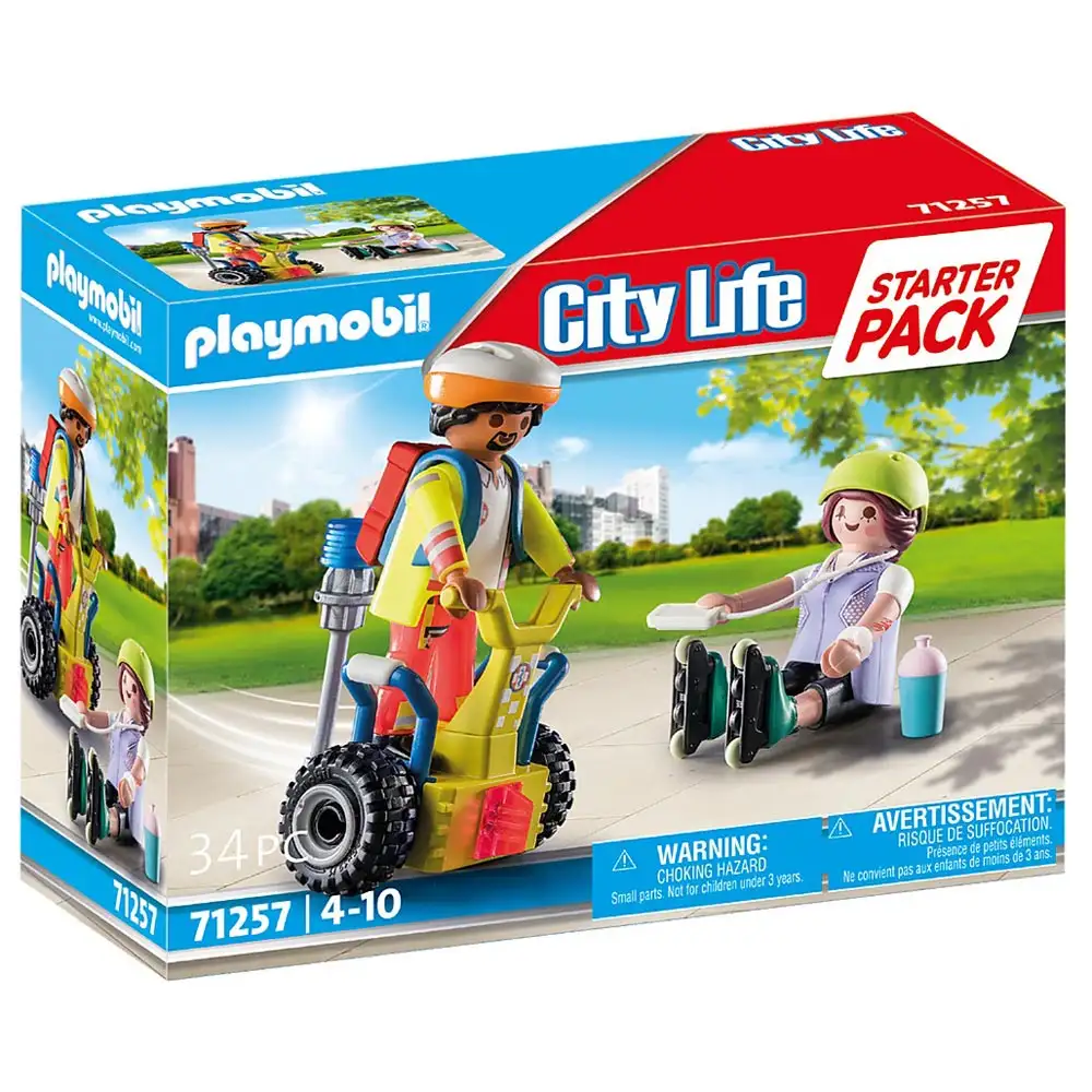 playmobil - set salvator cu masina de echilibru