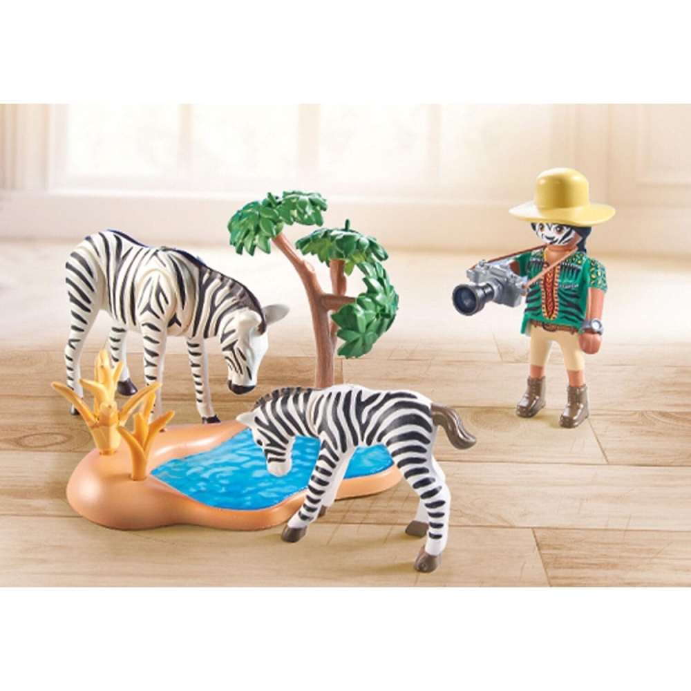 playmobil wiltopia - fotograf si zebre