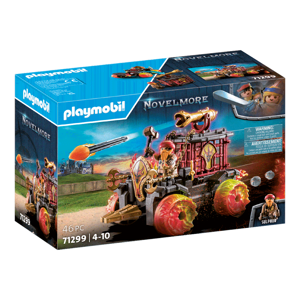 playmobil novelmore - masina berbec a banditilor burnham