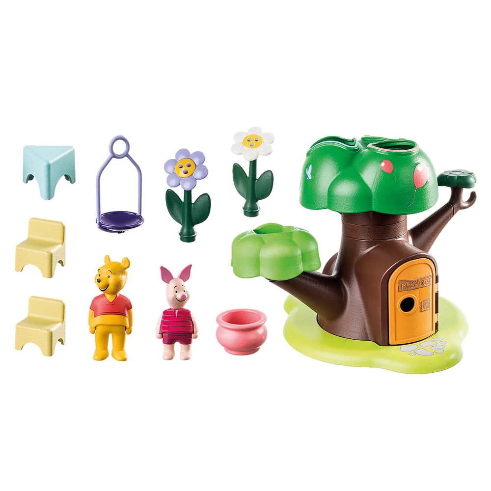 playmobil - 1.2.3 & disney: casa din copac a lui winnie si piglet